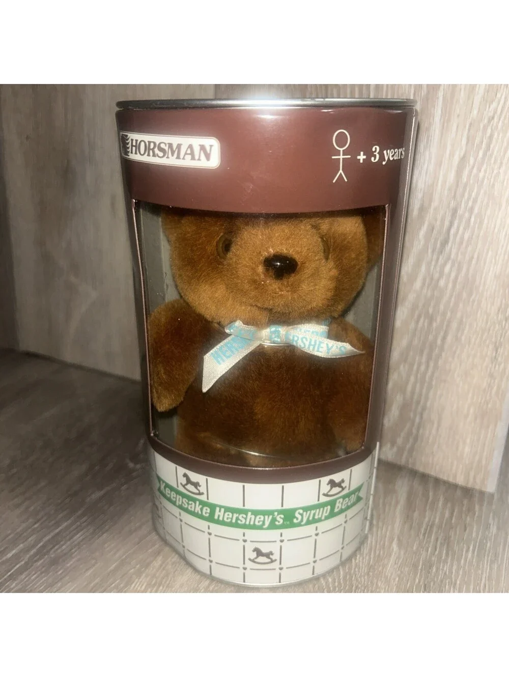 1998 Vintage Horseman Hershey’s Syrup Plush Bear & Toy Bank